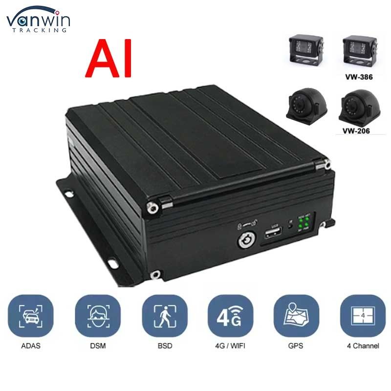 4CH HDD DVR 4G GPS ADAS DMS 1080P HD Supporto OEM/ODM MDVR Video System per auto camion autobus MDVR auto scatola nera