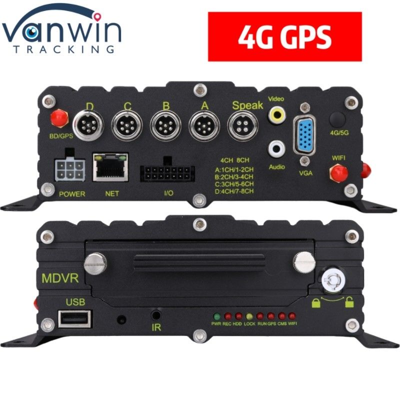 Sistema di sorveglianza professionale dei veicoli 4 CH HDD MNVR con GPS 4G per ogni flotta