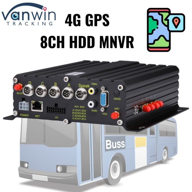 OEM 8 canale HDD MNVR videoregistratore di sicurezza dei veicoli per la flotta di autocarri
