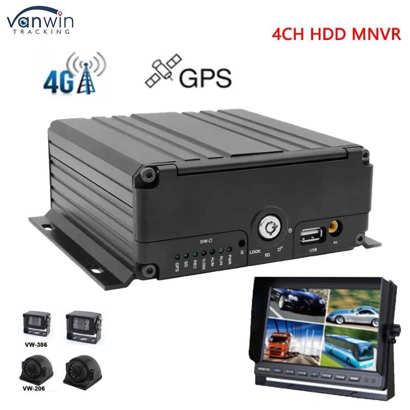 4 canali NVR mobile con 1080P Remote 3G 4G GPS Wi-Fi Vehicle Bus Truck Network Monitoring