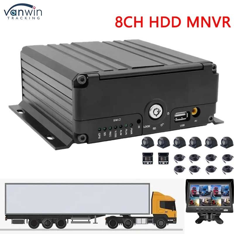 H.264 8 canale MNVR con 4G WiFi Tracker GPS opzionale per veicoli OEM