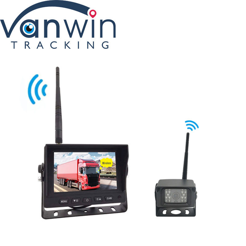 DVR digitale HD wireless da 5 pollici con display quad-split per il monitoraggio della sicurezza di retrocesso dei camion