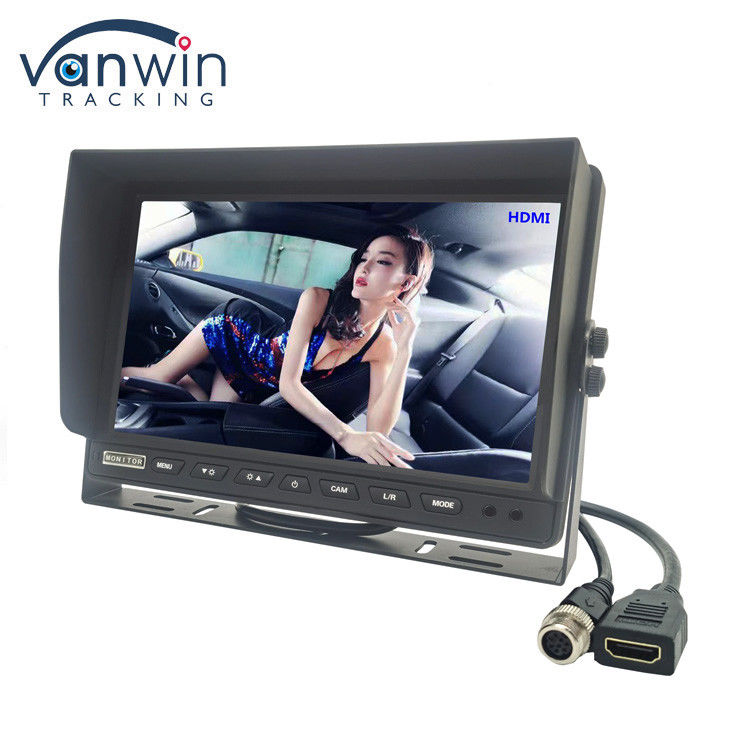 Monitor TV per auto ad alta risoluzione da 7 pollici 1024x600 con connettore HDMI per MDVR