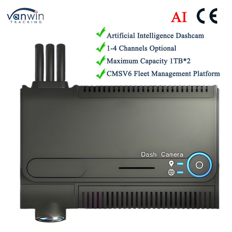 Full HD Dashcam 1-4 Canale GPS Tracking Vehicle Camera 1080P Dash Camera per taxi Mobile Car DVR su CMSV6 Server