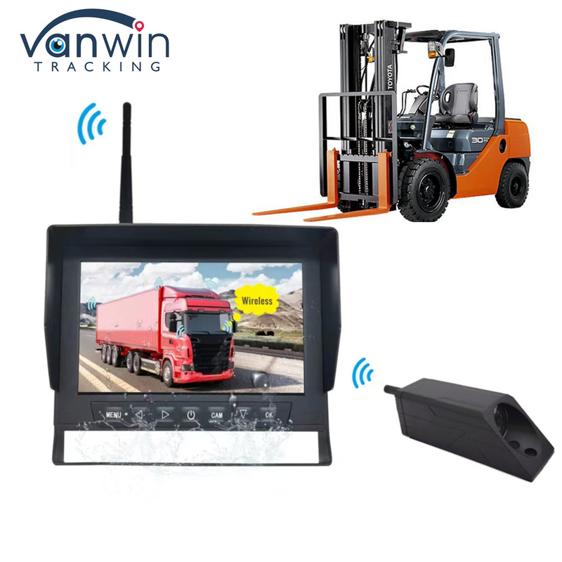 Monitor impermeabile AHD senza fili da 7 pollici con telecamera impermeabile senza fili Kit per carrelli elevatori