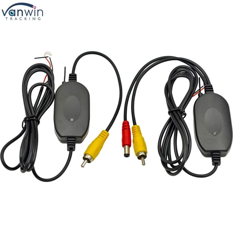 Trasmettitore di segnale video wireless 2.4G RCA Ricevitore universale per auto fotocamera retrovisore 12V