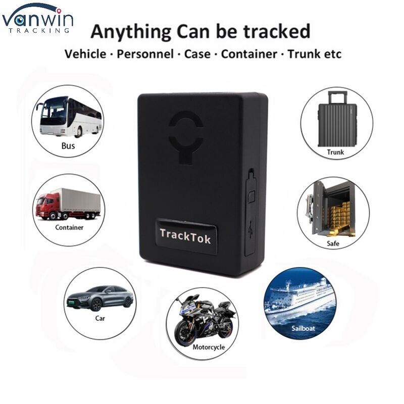 Localizzatore GPS per veicoli, design wireless portatile, forte adsorbimento magnetico e monitoraggio in tempo reale tramite APP 4G