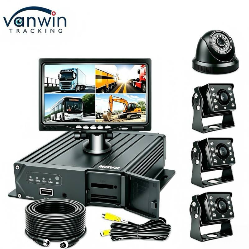 Registratore DVR Mobile Personalizzabile a 4 Canali 1080P | Sistema di Monitoraggio Flotte Autobus e Camion con 3G 4G GPS WiFi