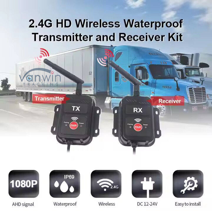 2.4G trasmettitore wireless ricevitore AHD adatto per camion autobus camion telecamera trasmettitore dispositivo wireless