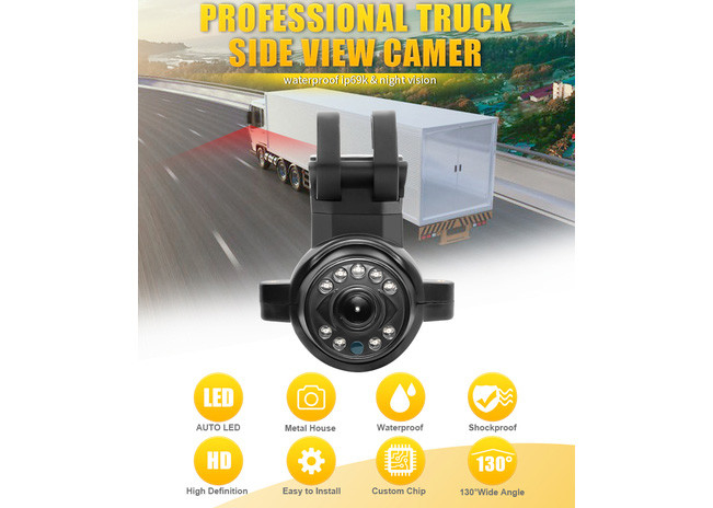 12V / la videocamera di sicurezza dell'automobile 24V impermeabilizza la macchina fotografica di Front Side View Night Vision per il camion