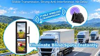 Sistema specchietto retrovisore wireless per camion e camper